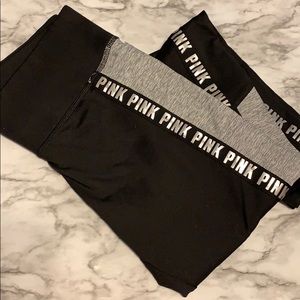 pink fleece leggings